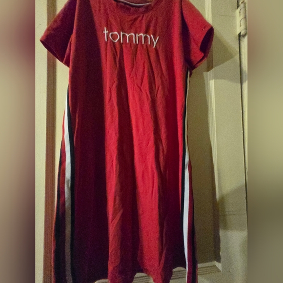 Tommy Red T-Shirt Dress - Picture 1 of 7